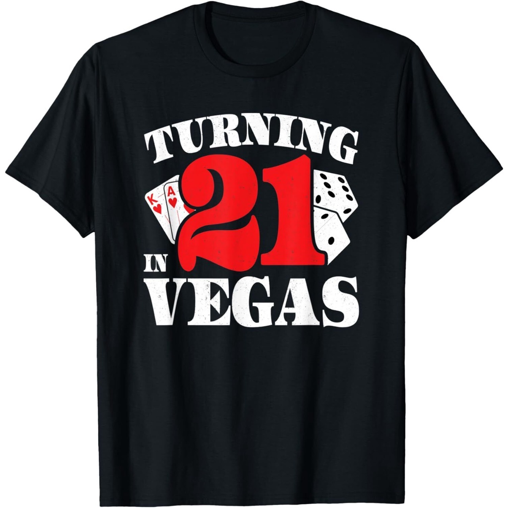 21o Aniversário Em Vegas-Turning 21-Camiseta De Las