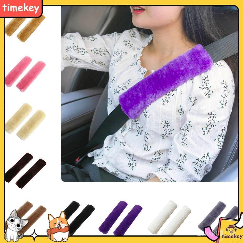 【Timekey】2Pcs Cinto de segurança do carro Almofada de segurança confortável Cinto de ça do carro Cinto de seguran