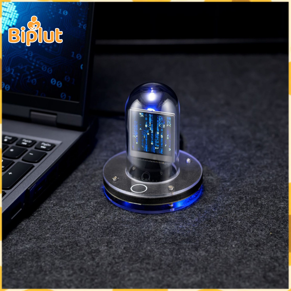 Touch Control Clock Wi-fi Glow Tube Weather Station – Customizable Display Easy Setup Multi-function Alarm Desktop Orn