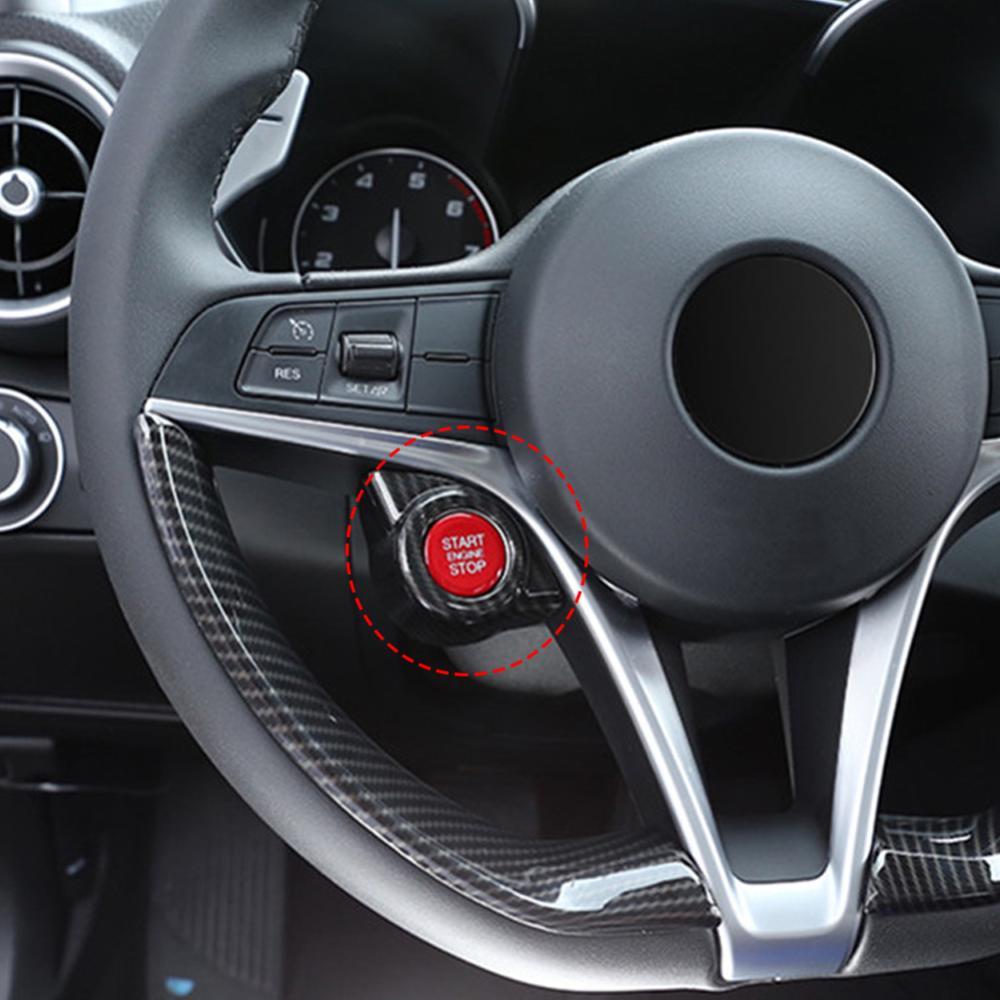 TIK Tampa Do Botão Motor De Ignição , Substituição De Reparo Para Alfa Romeo Giulia Stelvio 2017-2019 Estilo Carro Acess