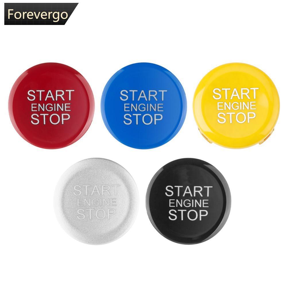 FOREVERGO Carro Start Stop Ignição Botão Do Motor Capa Adesivo Reparação Substituição Para Alfa Romeo Giulia Stelvio 201