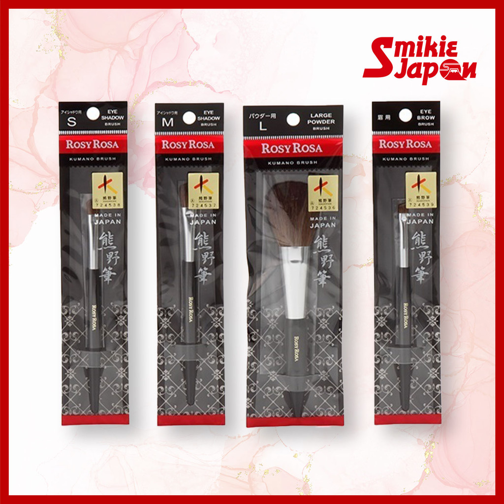 Coleção De Pincéis ROSY ROSA Kumano/De Cabelo Naturais Premium Para Maquiagem Impecável/Direto Do Japão