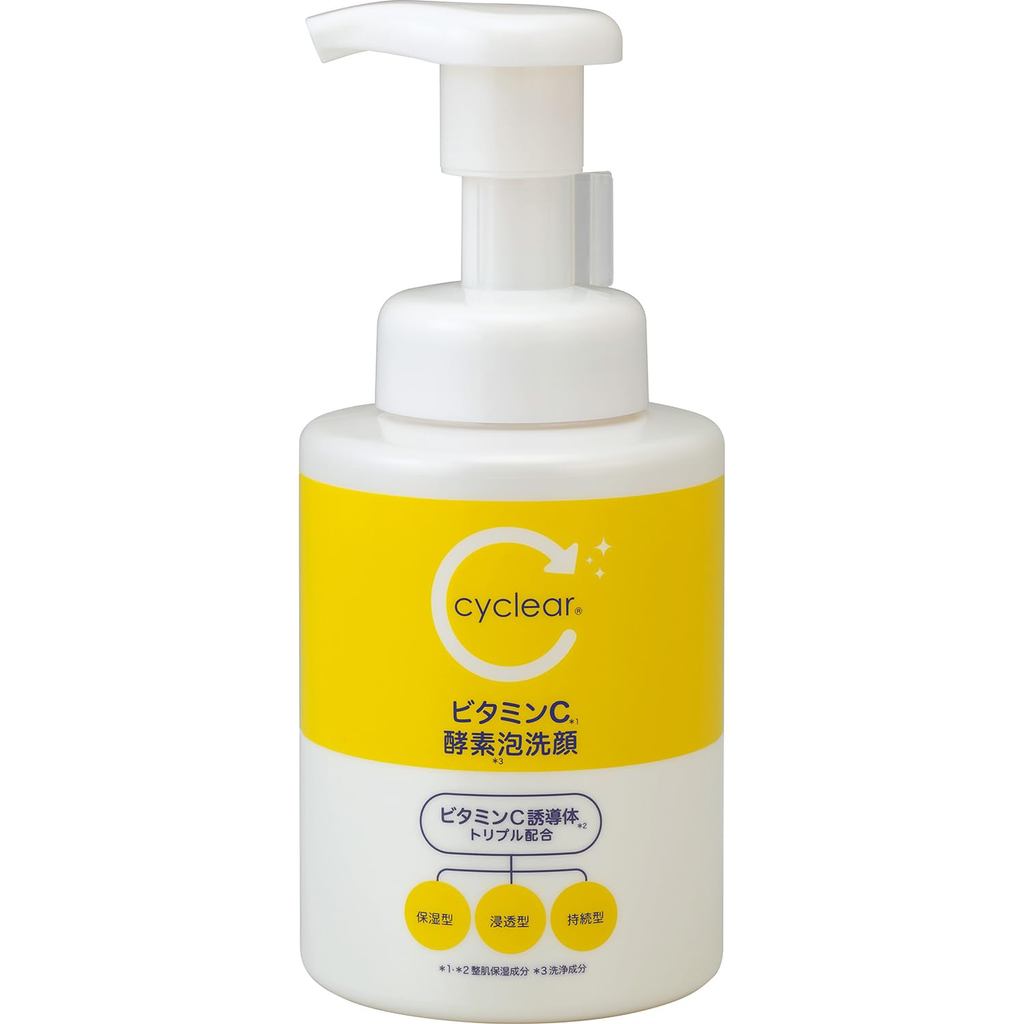 Kumano Yushi Cyclear Vitamin C Enzyme Foam Cleanser 300mlDirect from Japan