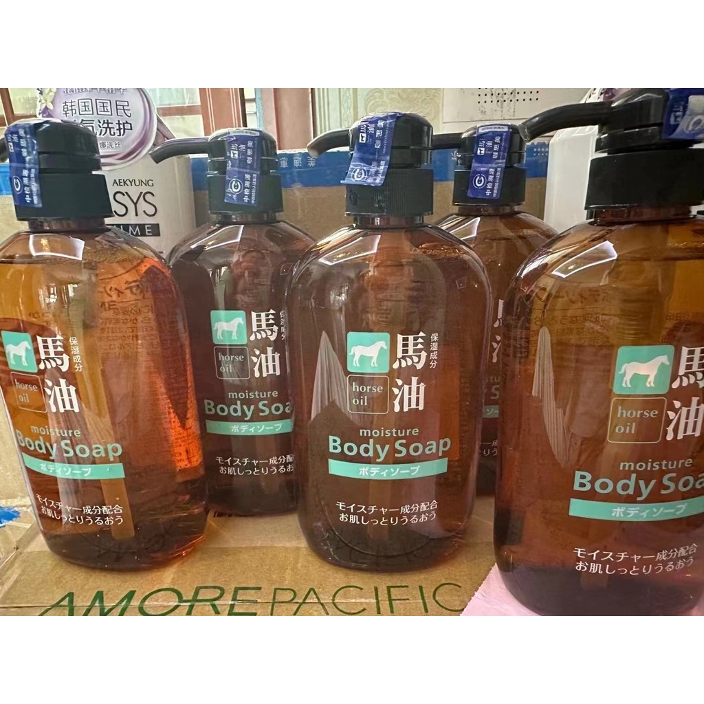 Kasimei japão importado Kumano óleo óleo óleo de cavalo Gel de banho 600ml mulheres grávidas pele sensível pode usar rea