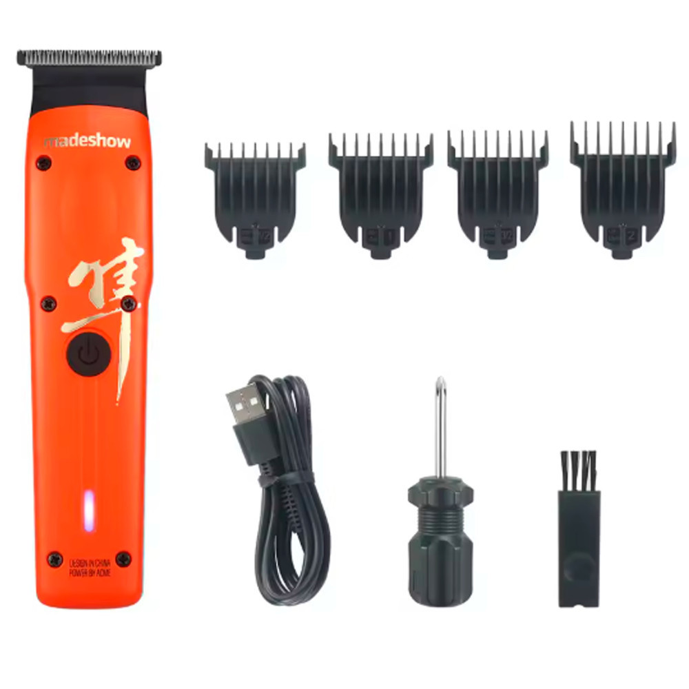 Maquina de Acabamento Cabelo Madeshow M16 Lamina DLC Laranja