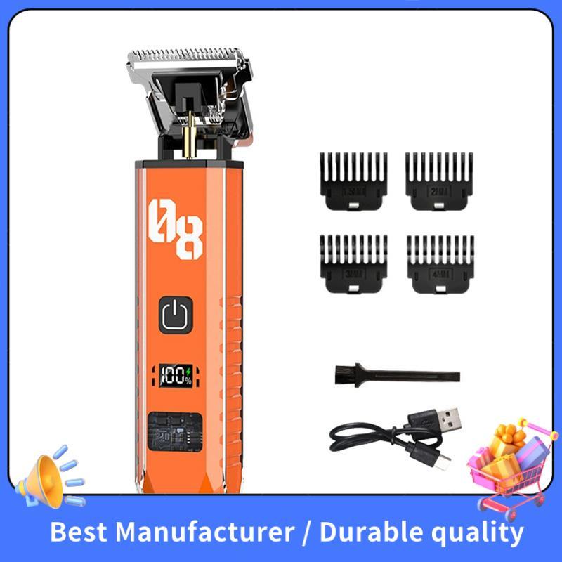 Para Cortador De Cabelo Masculino A Homens Barbeador Barbeiro Barba Máquina De Corte Laranja