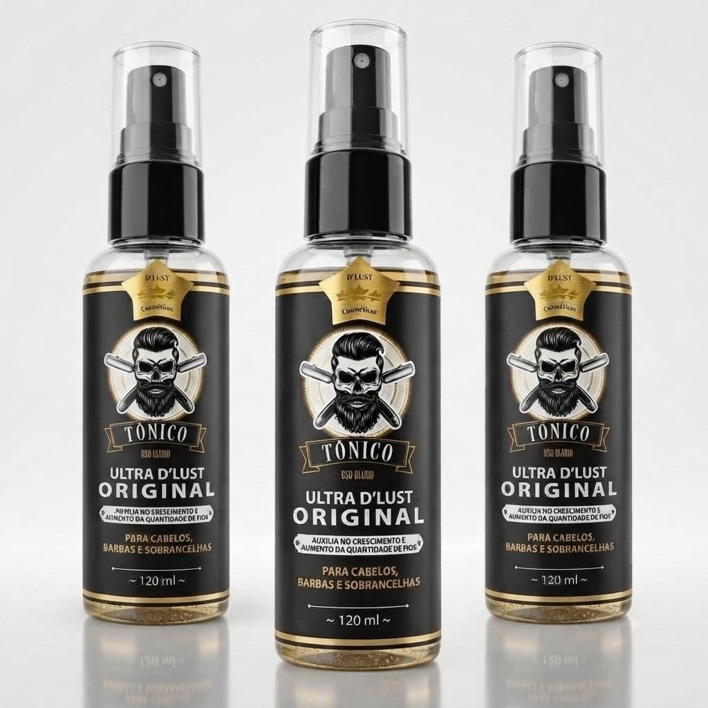 3x Pro Barber Ultra Tonico Capilar, Cabelo e Barba 120ml