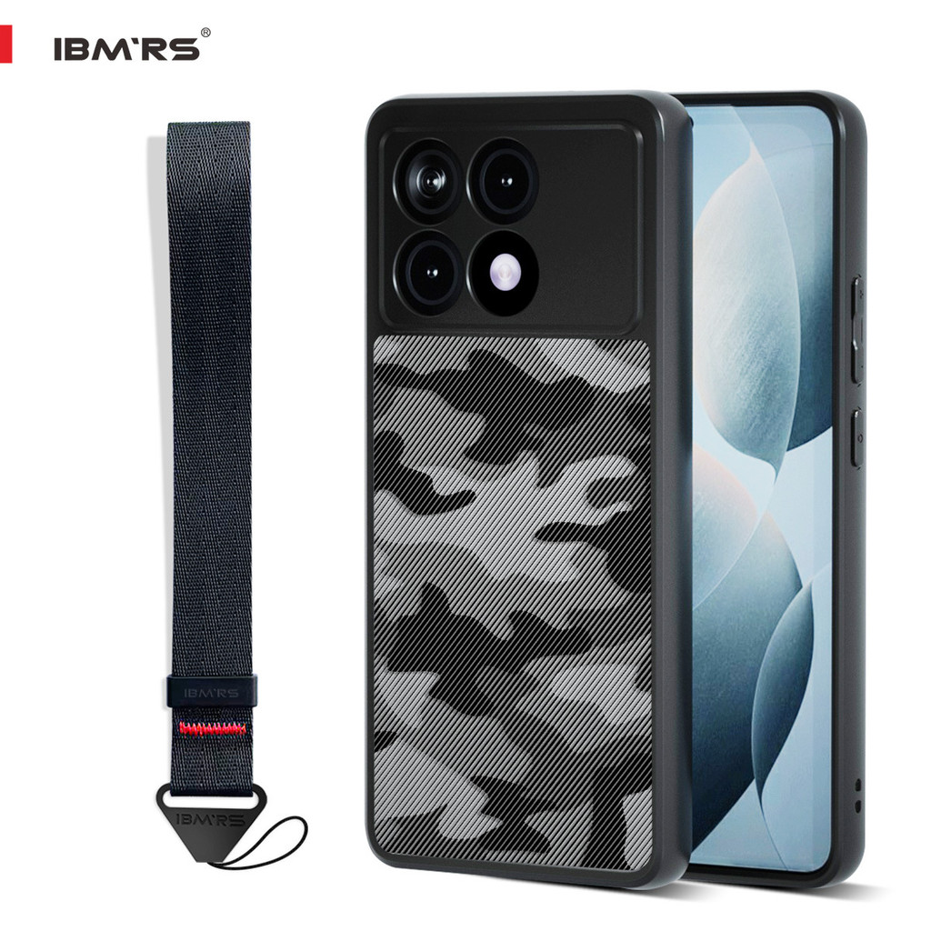 Capa Camuflada À Prova De Choque Para Redmi K70E POCO X6 Pro K70 Ultra Com Cordão De Proteção Total