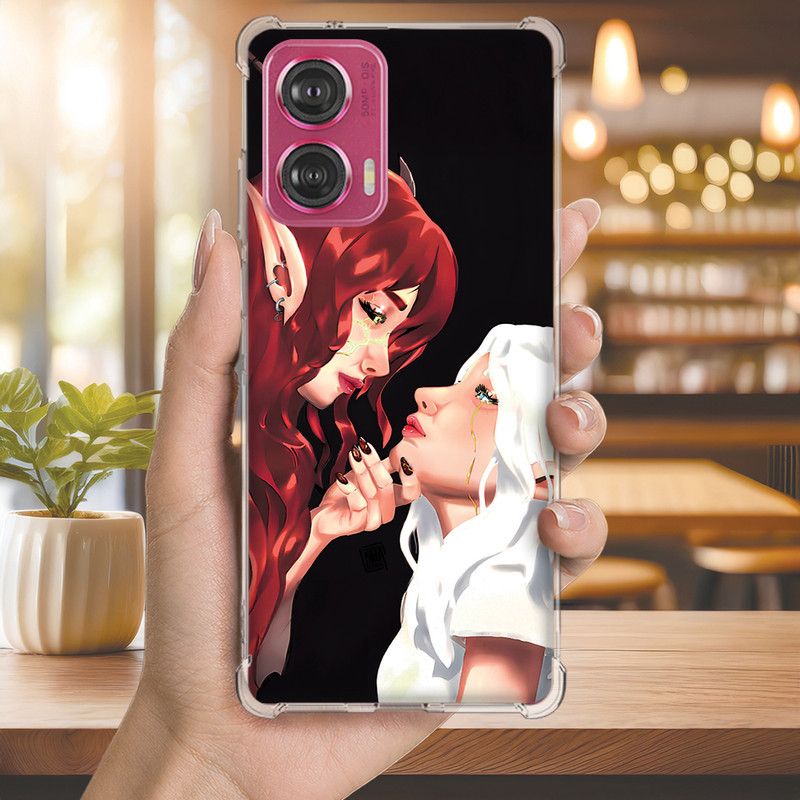 Capa Capinha MOTO EDGE 60 PRO 50 ULTRA 30 20 LITE G86 G84 G75 Anti-impacto Personalizada garotas PODEROSAS (4125)