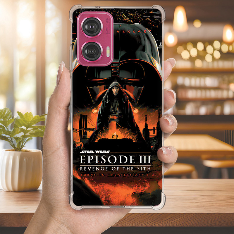 Capa Capinha MOTO EDGE 60 PRO 50 ULTRA 30 20 LITE G86 G84 G75 Anti-impacto Personalizada geek STAR wars (4128)