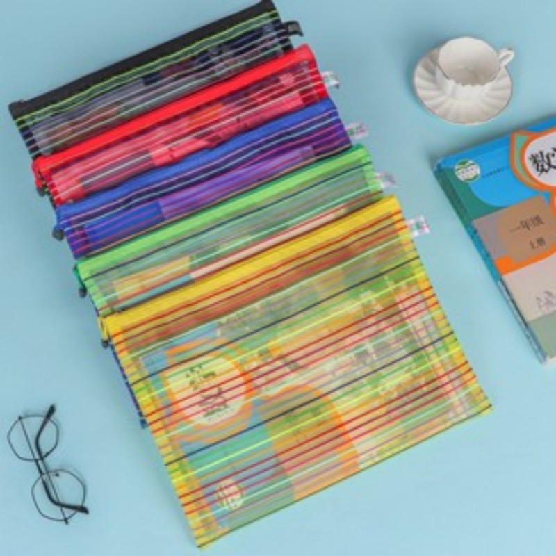 60 Unidades Estojo Multiuso Bolsinha Nylon Colorido Necessaire Promoção