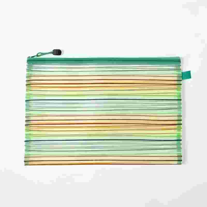 50 Unidades Estojo Multiuso Bolsinha Nylon Colorido Necessaire Promoção