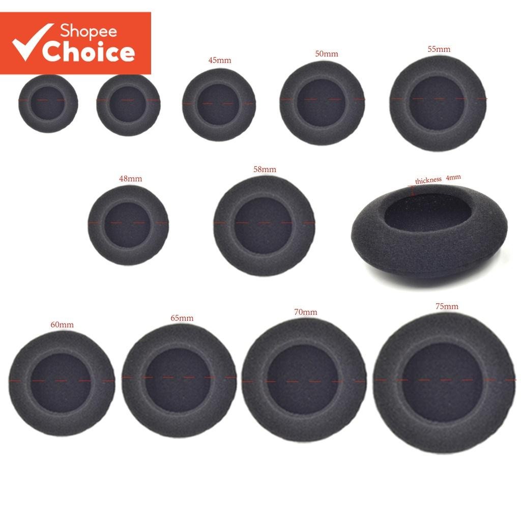 [Shopee Choice] Almofadas De Espuma Para Fones De Ouvido , Substituição De Esponja Espessas , Capas De 35mm 40mm 50mm 55