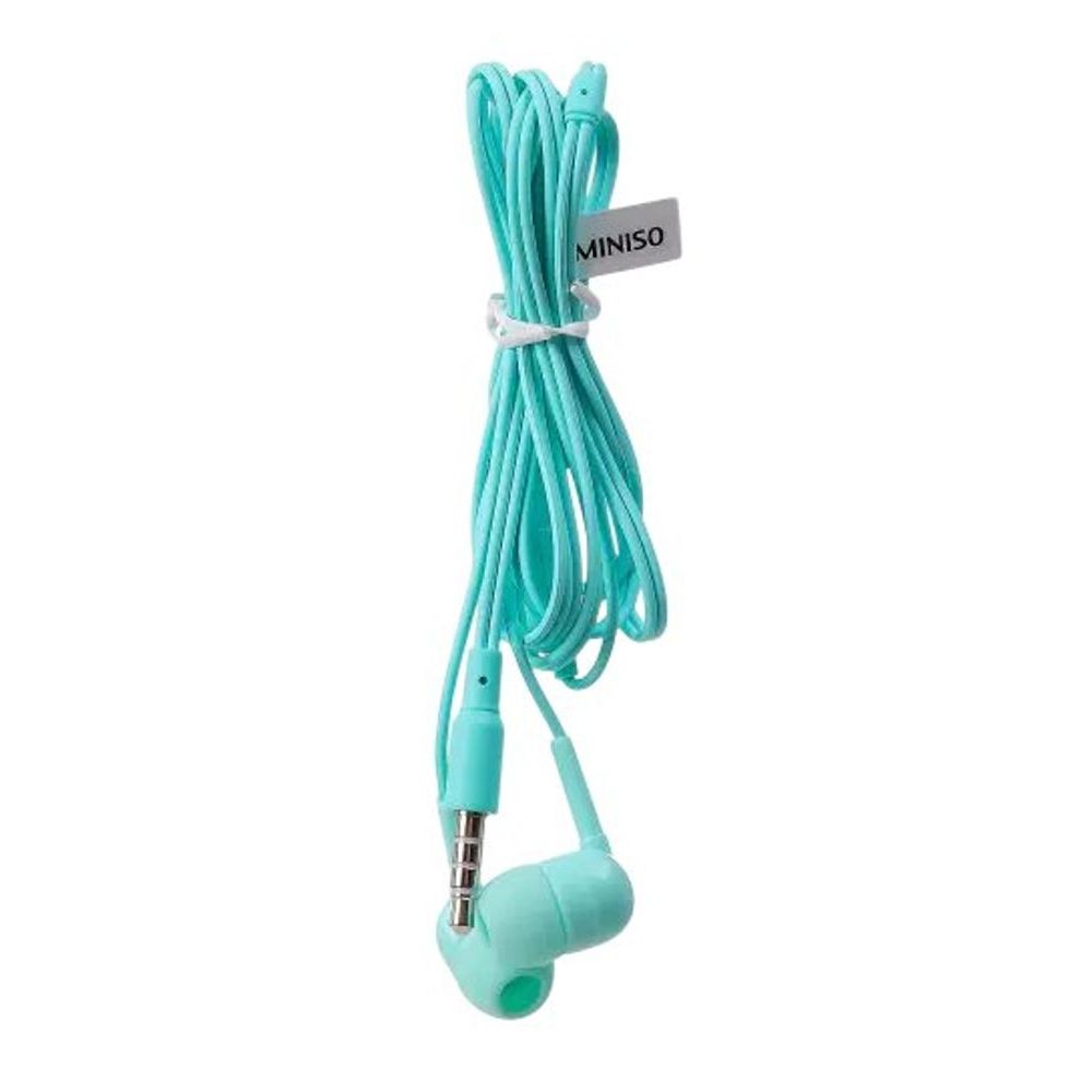 Fone de Ouvido com Fio e Estojo Conector P2 - Verde - Entrega Rápida Shopee Express