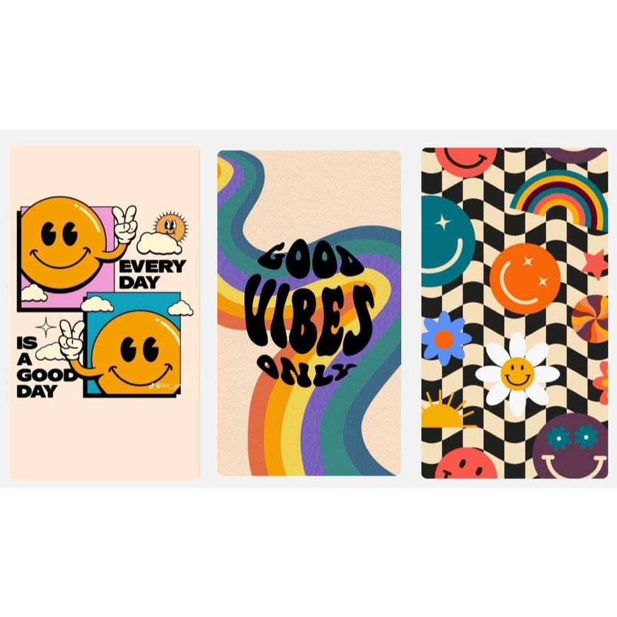 Quadro decorativo good vibes 40x60
