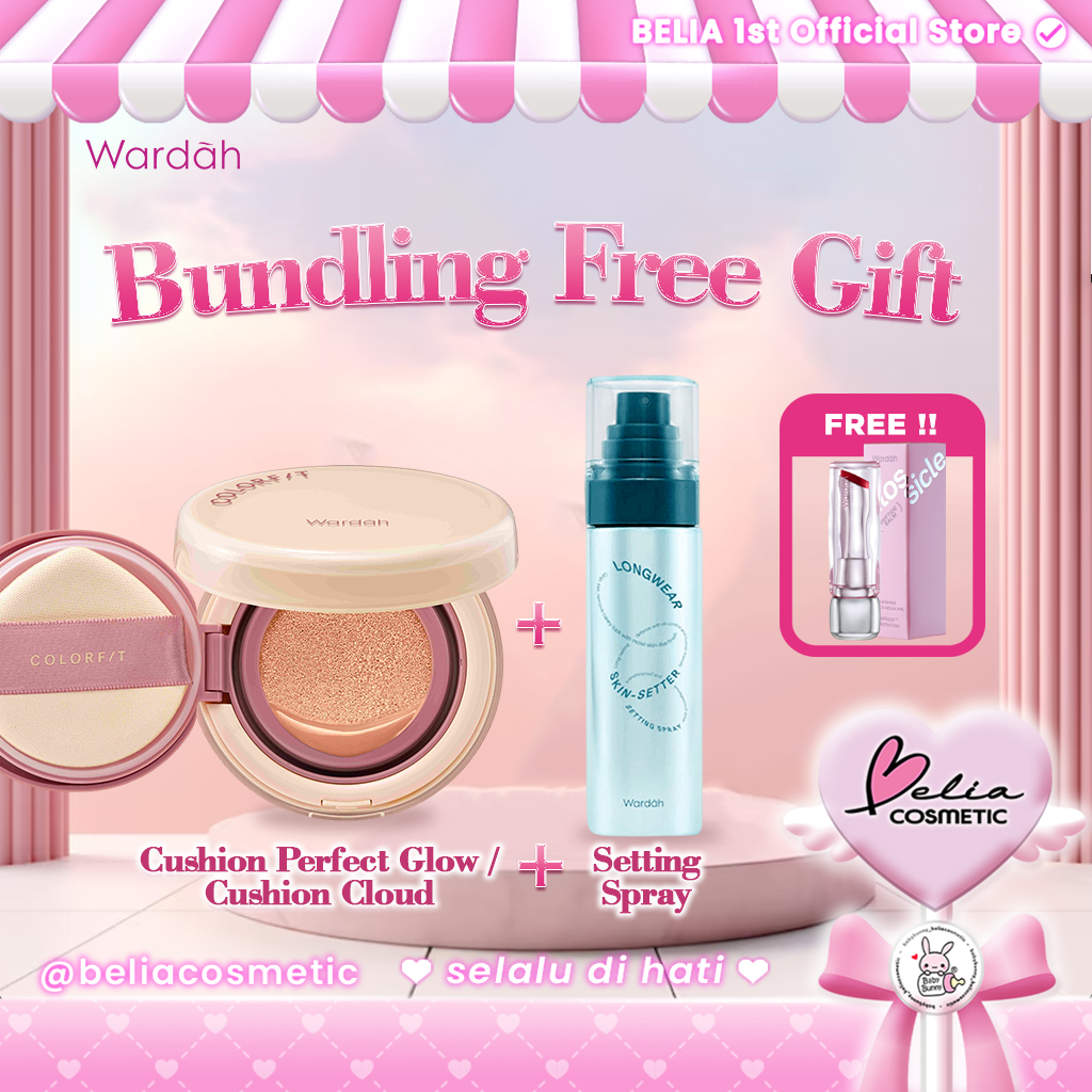[COLLAB Especial Jovem] Série De Almofadas WARDAH | Almofada Colorfit Perfect Glow 5D Blur Cloud Com Acabamento Fosco