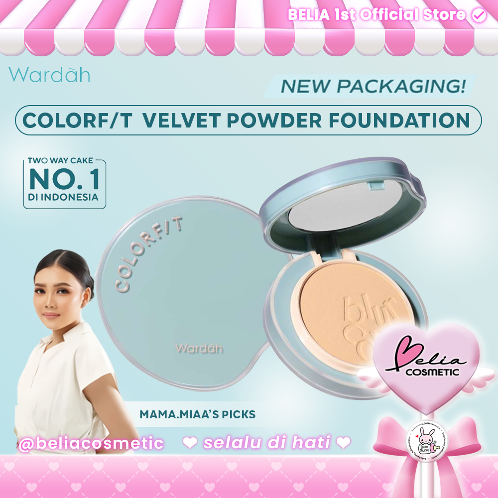 [YOUNG x MAMA.MIAA] Base Em Pó De Veludo WARDAH Colorfit Fps 20 PA + + 11g | Compacto TWC