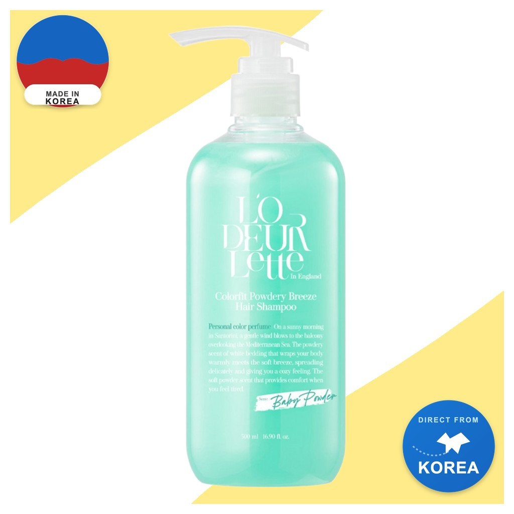 [lodeurlette] Shampoo Para Cabelo Colorfit Powdery Breeze , 500ml , 1 Unidade/Coreano/Textura Em Pó Da Daily Pick