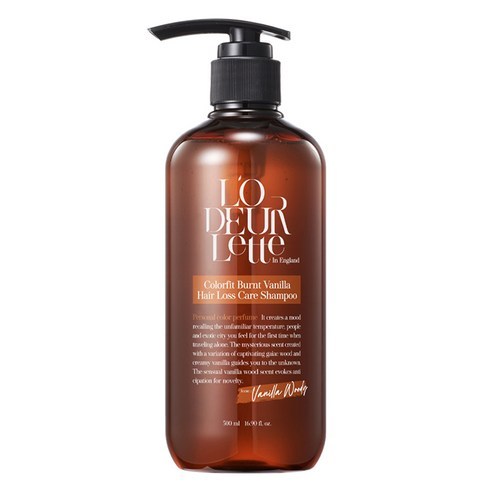 [Lodeurlette] In England Colorfit Hair Loss Care Shampoo 500ml (Baunilha Queimada) Woody Scent Cuidados Com O Couro Cabe