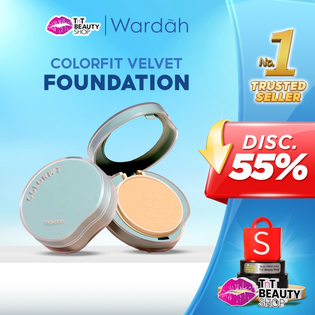 Base Em Pó De Veludo WARDAH Colorfit Fps 20 PA + + | Compacto TWC Loja De Beleza Tnt