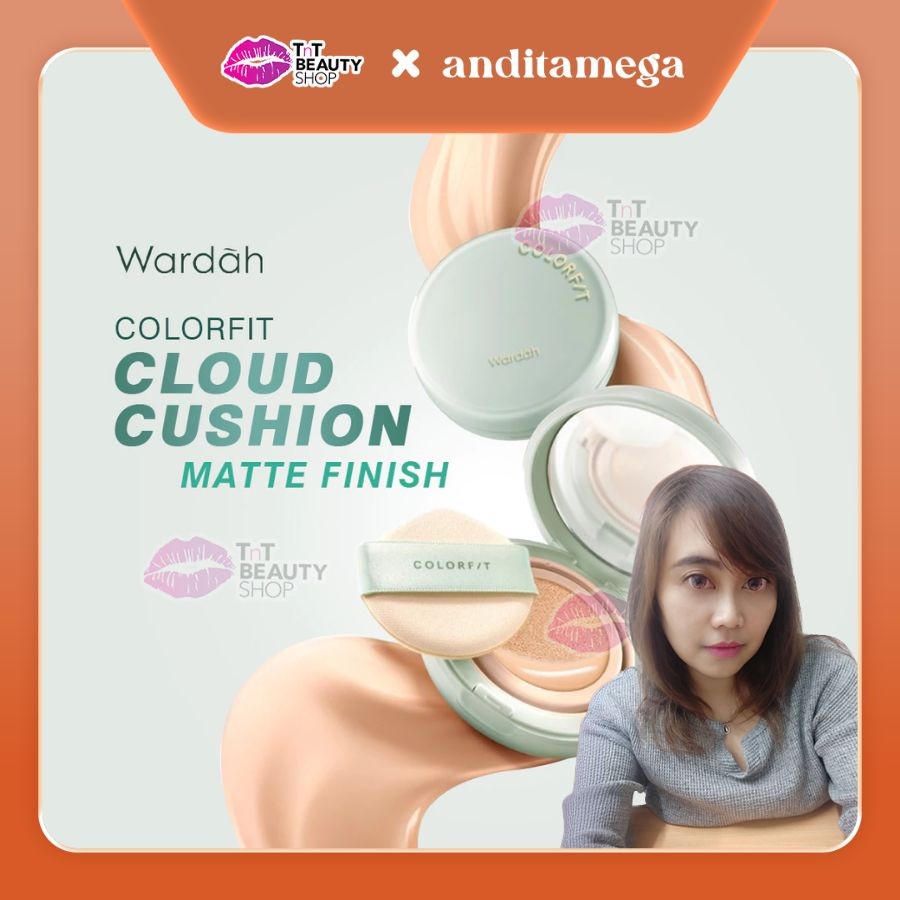 Anditamega-Wardah Colorfit 5D Blur Cloud Almofada Acabamento Fosco 18H Fps 50 PA + | Loja De Beleza TnT
