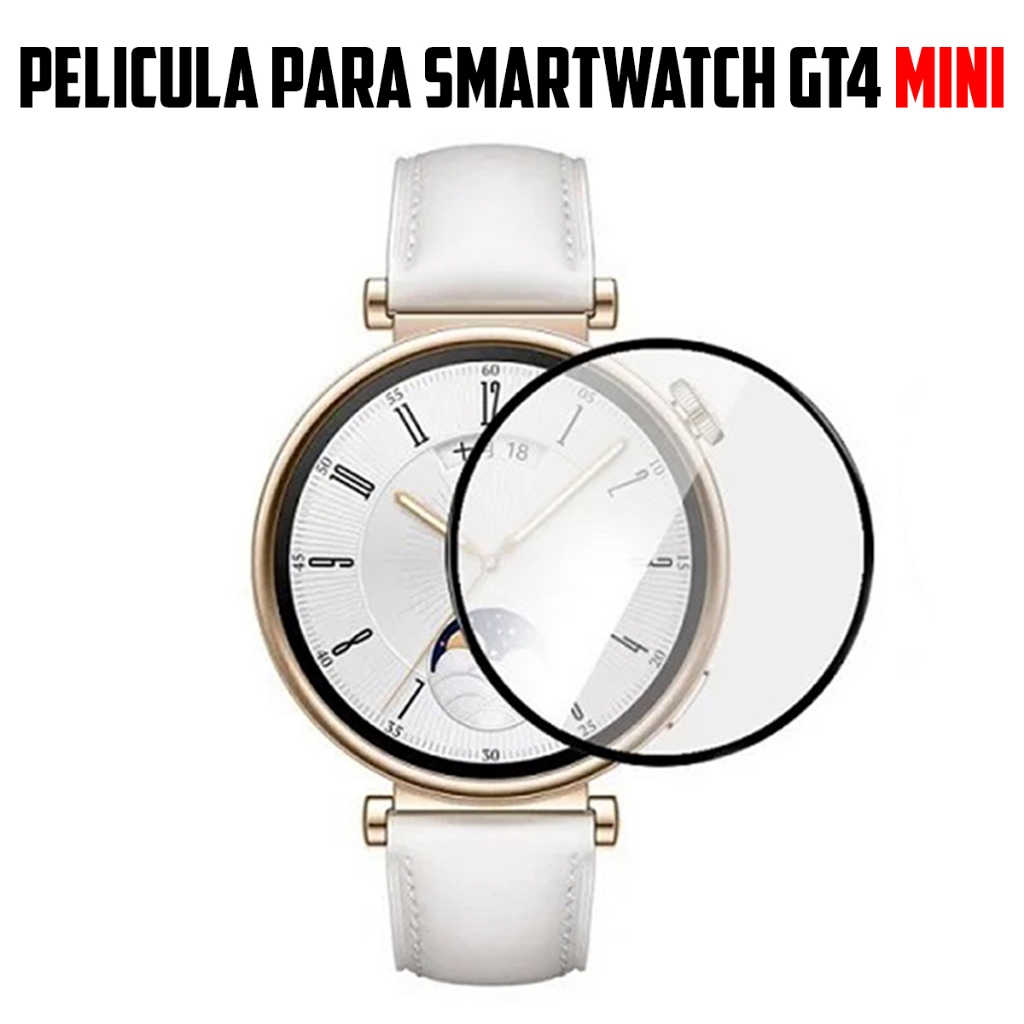 Pelicula 3D para Smartwatch GT4 Mini super resistente pelicula com borda 3d