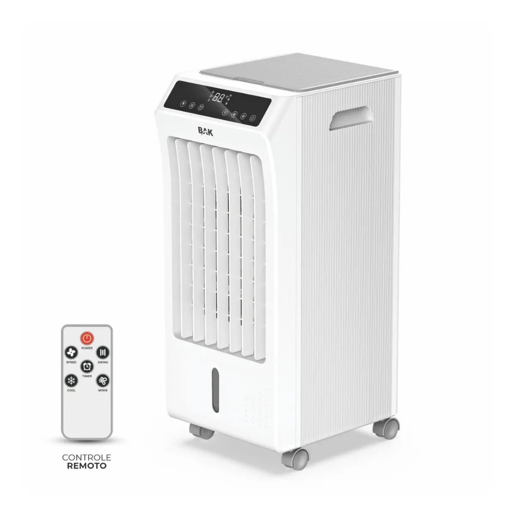 Climatizador De Ar Digital Bak 3 Em 1 Cor Branco Bk-caf764 5 Litros