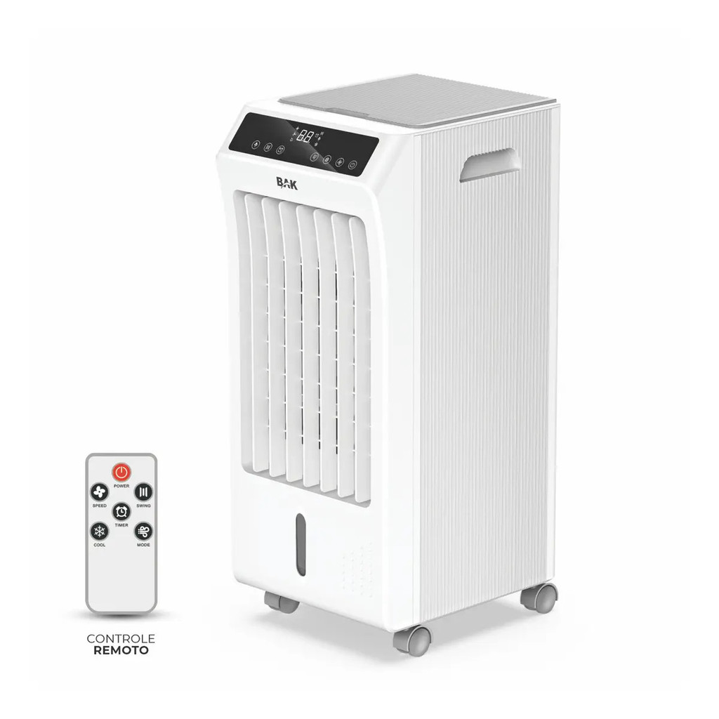 Climatizador De Ar Digital Bak 3 Em 1 Cor Branco Bk-caf764 5 Litros 220v