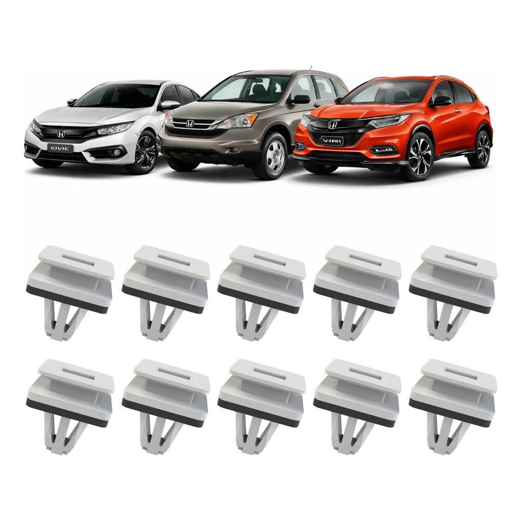 Grampo Presilha Spoiler Lateral Honda Civic Hrv Crv Até 2023