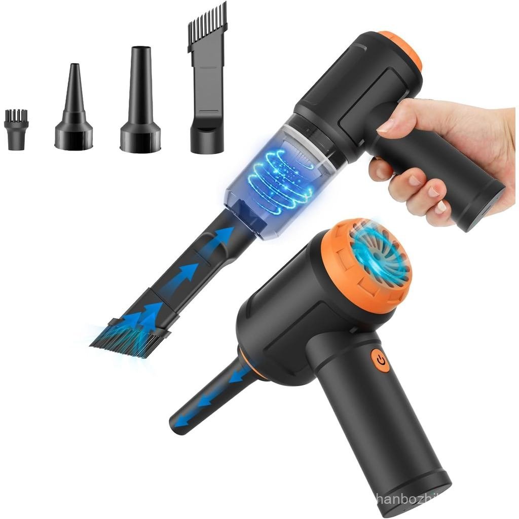 Meudeen Air Duster - Aspirador de Pó para Computador - para Limpeza de Teclados - Ar Comprimido Sem Fio - 110000RPM - Li