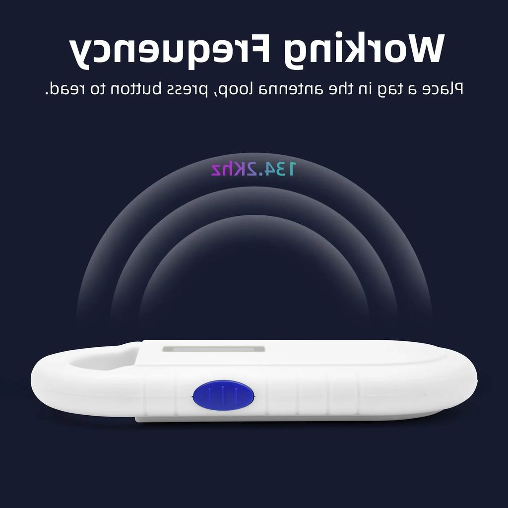 5YOA Portátil Microchip Pet Scanner Display OLED USB Leitor RFID ISO11784/5 Transponder De Identificação Animal Para Gat