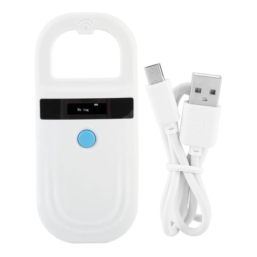 Leitor Microchip Animal Bluetooth Display Lcd - Branco