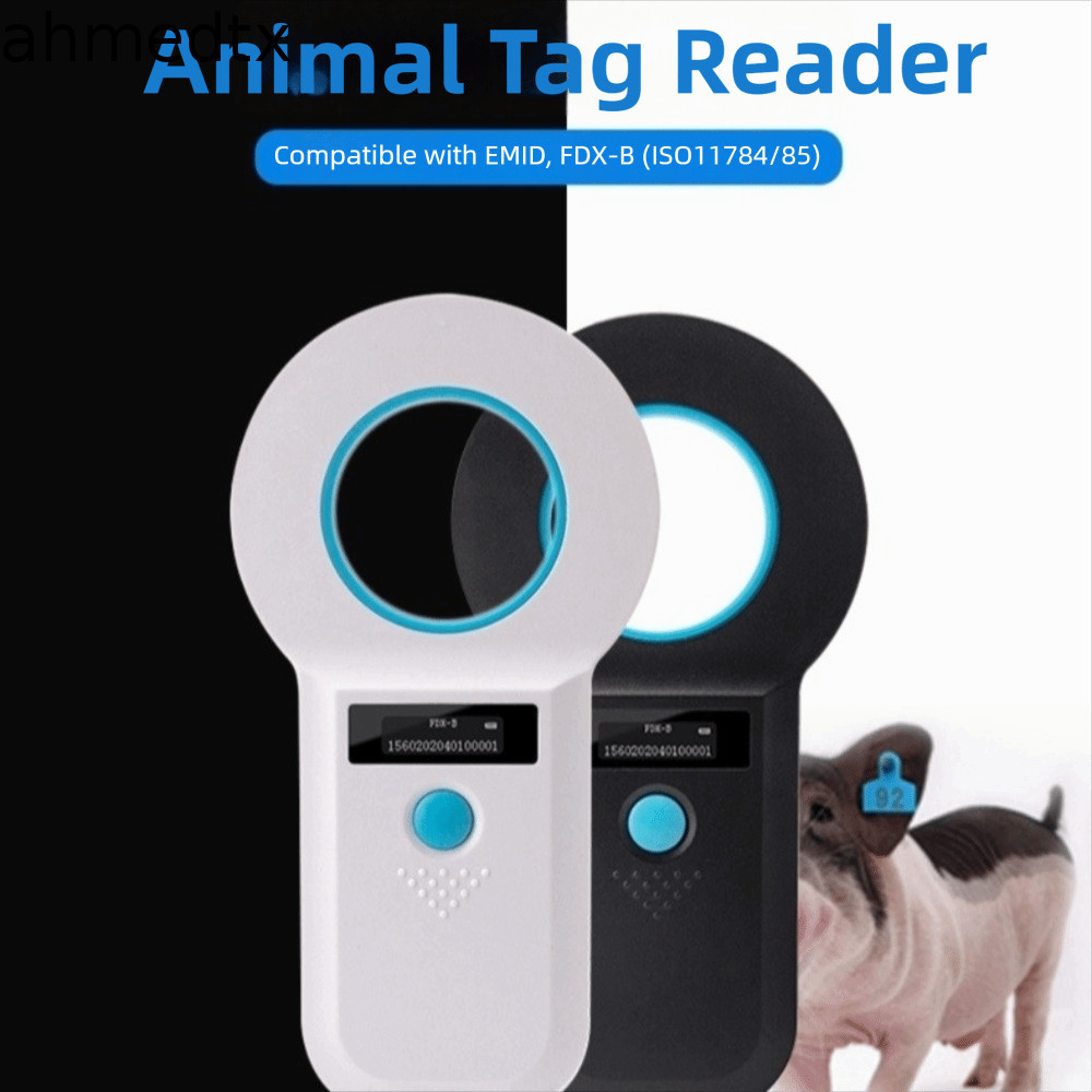 Leitor RFID Animal AHMEDTXB , Detecção Portátil De Identificação Para Animais De Estimação , De Microchip Com Conectivid