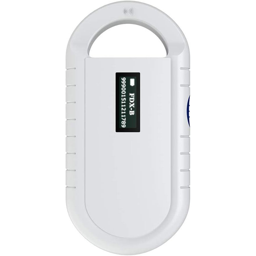 Leitor de Microchip para Animais de Estimação, Leitor Portátil Universal para Chips ISO 11784 11785 FDX B e ID64, Detect