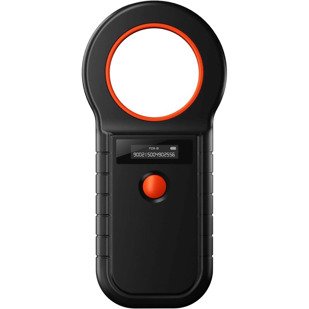 Leitor de Microchip Smoostart, ISO11784/85/FDX-B/EMID, Armazenamento de Dados de 128 Registros, Transferência para PC, L