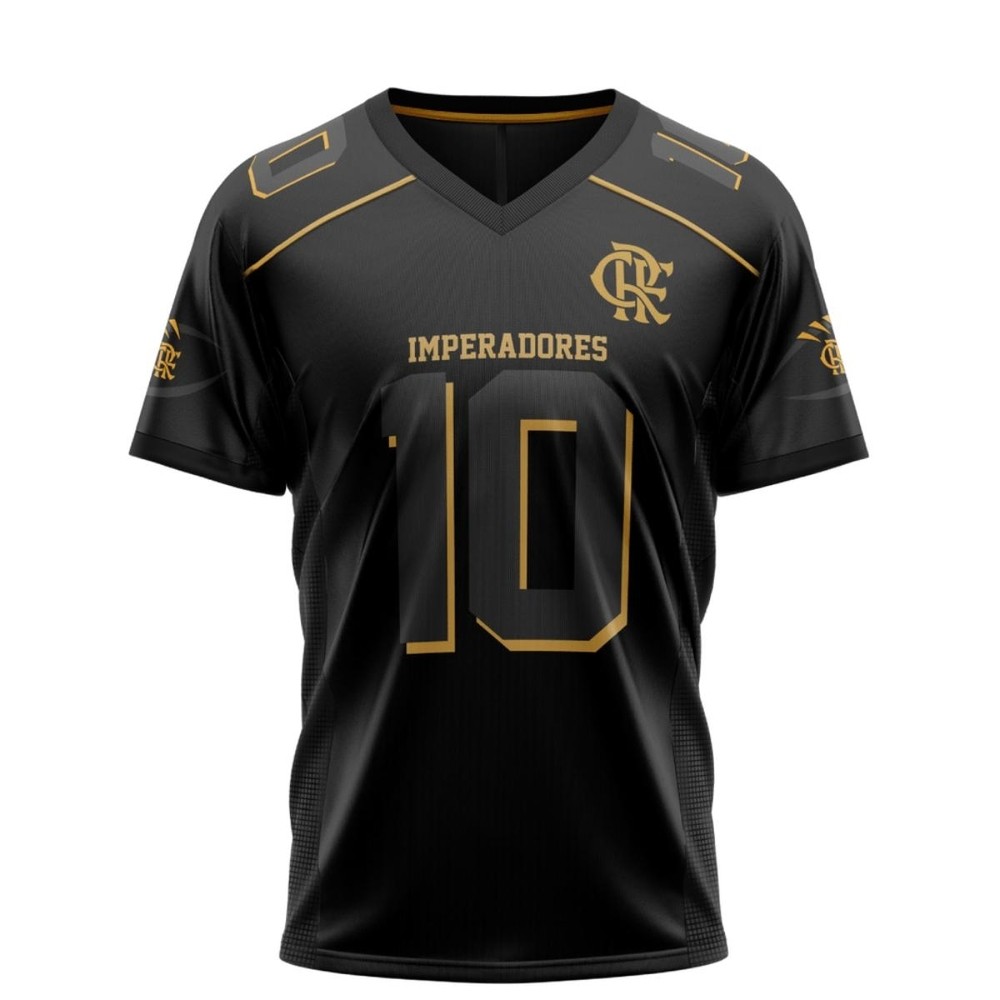 Camiseta Flamengo Imperadores Feather Masculina - Preto