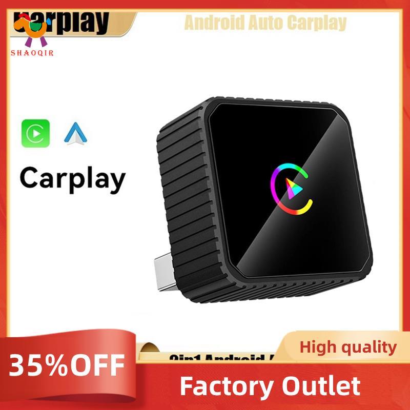 Carplay Sem Fio Android AUTO 2 Em 1 Smart AI Box Voice + WiFi E BT5.0 Adaptador USB Com Para A