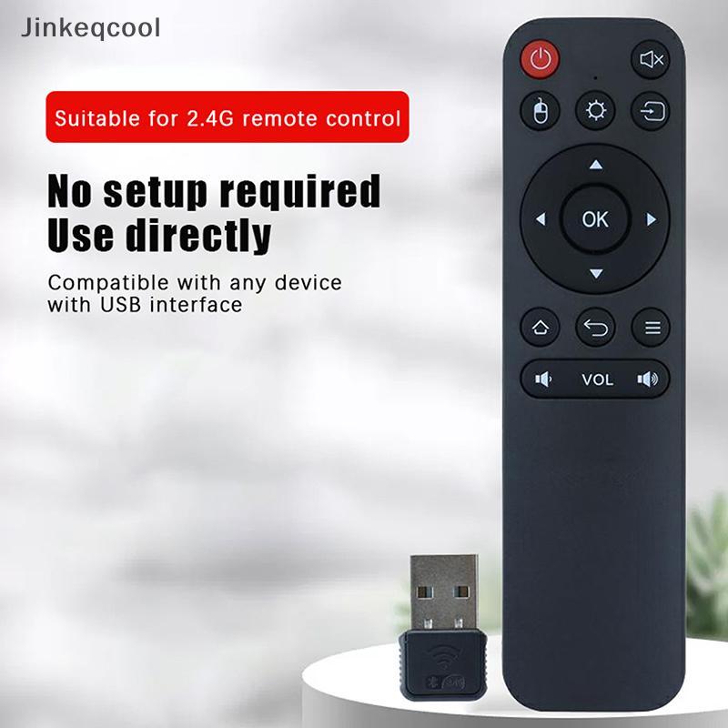 Jqbr Smart TV Voice Controle Remoto 2.4GHz Sem Fio Com USB Para Android Box/PC QDD