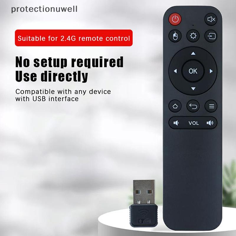 Pwbr Smart TV Voice Controle Remoto 2.4GHz Sem Fio Com USB Para Android Box/PC Quente