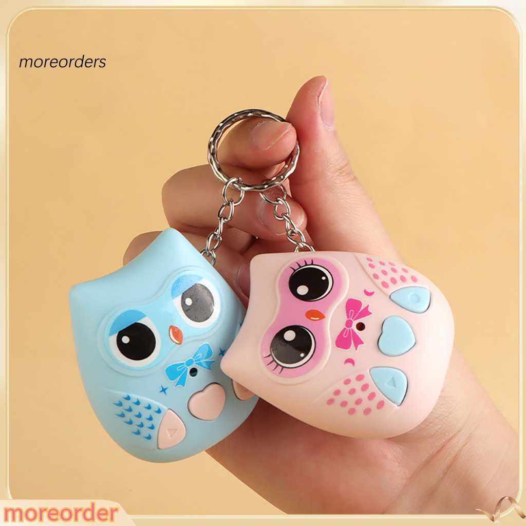 Owl Voice Recorder Keychain with Mini Music Box Pendant Cute Backpack Charm Portable Recording Function Perfect Gift for