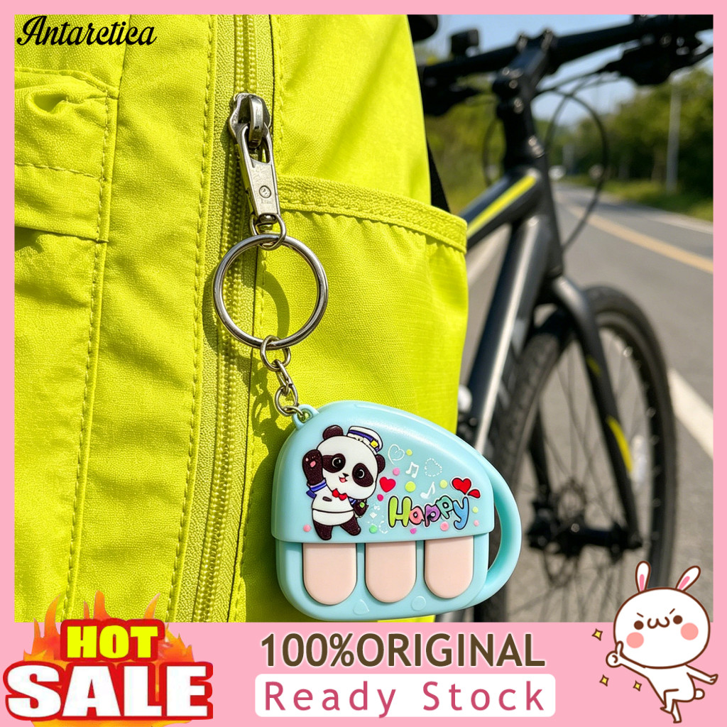 Musical Keychain for Bags Instrument Mini Cartoon Piano with Voice Recorder – Music Box Toy Pendant for Backpacks Kids