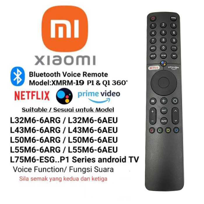 Controle Remoto De TV XIAOMI + MI BOX Comando De Voz Bluetooth Voice XMRM-ML-19-010-006 S 4X