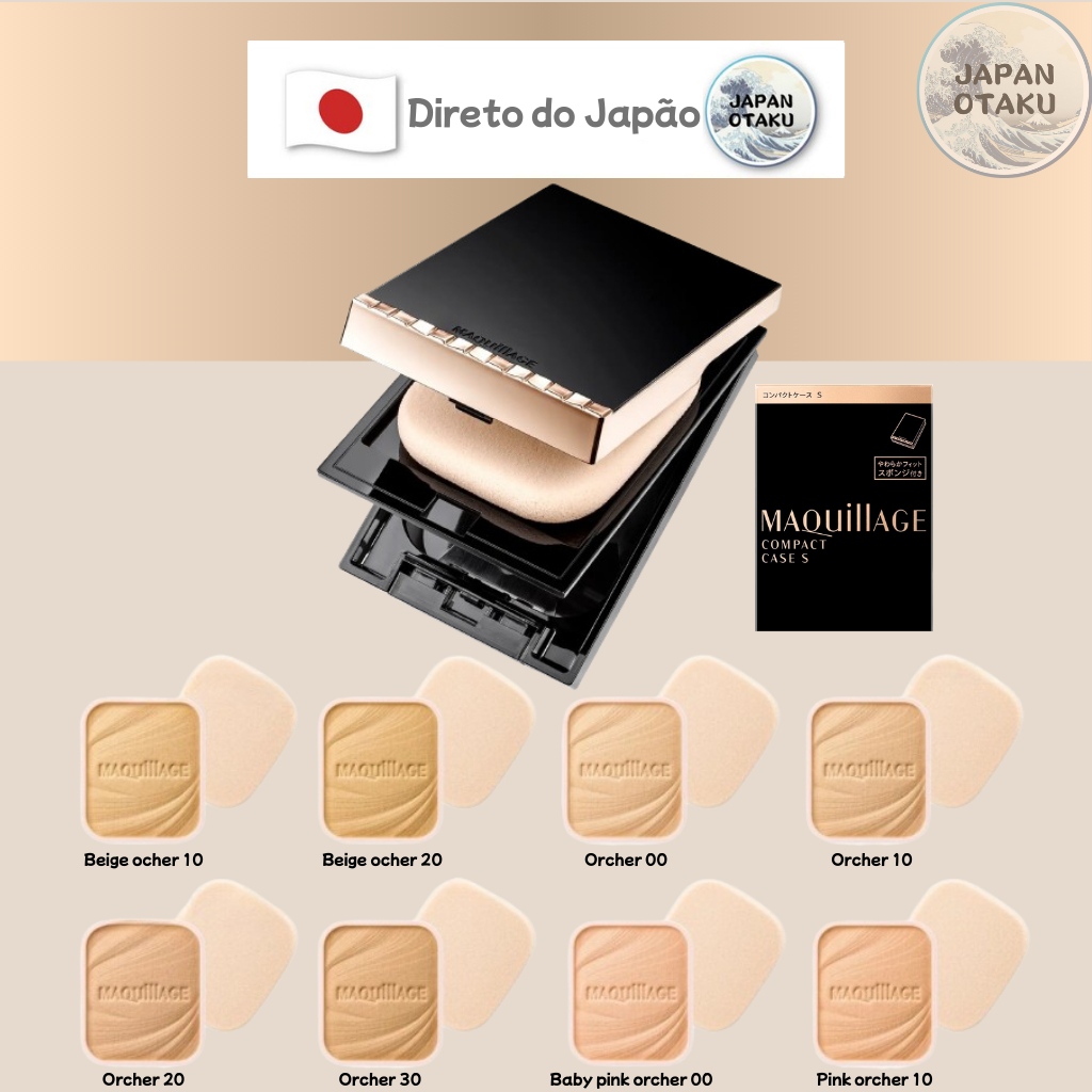 Refil de base Maquillage Dramatic Powdery EX FPS 25・PA+++ Japão