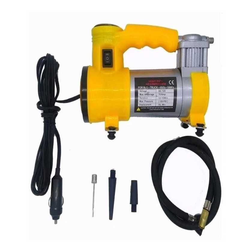 Mini Compressor De Ar e Lanterna 12v Pneu Carro Moto Portátil Essencial Para Viagens 150 PSI
