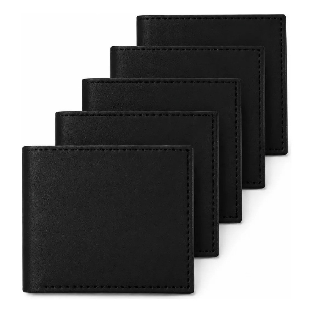 Kit 100 Carteiras Masculinas Couro Sintético Atacado Revenda