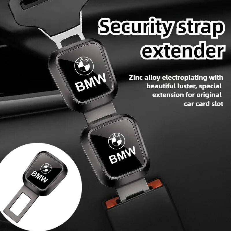 Car Vehicle Seat Belt Extension Extender Strap Safety Buckle Clip Fit For BMW 1 2 3 4 5 6 7 Series X1 X2 X3 X4 X5 X6 X7