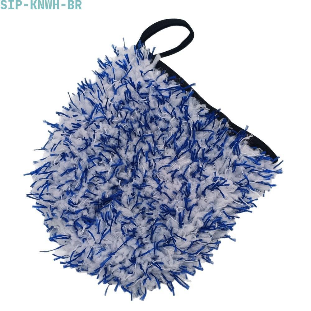 [SIP-KNWH-BR]Car Wash Gloves Soft Dense Plush Fibers Tough Stain Removal Secure Thumb Strap-New In 11-