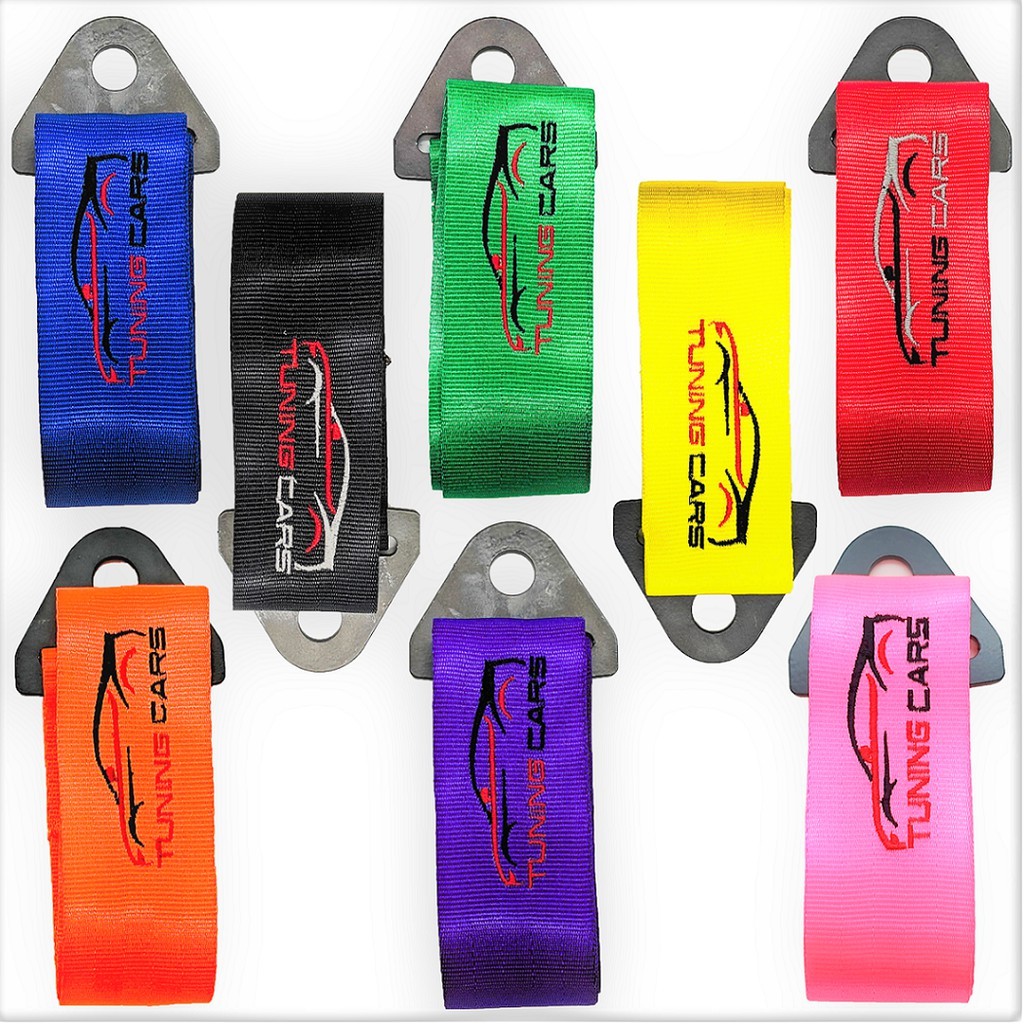 Tow Strap Fita Cinta De Reboque Colorida TUNING CARS Bordada ( unidade)