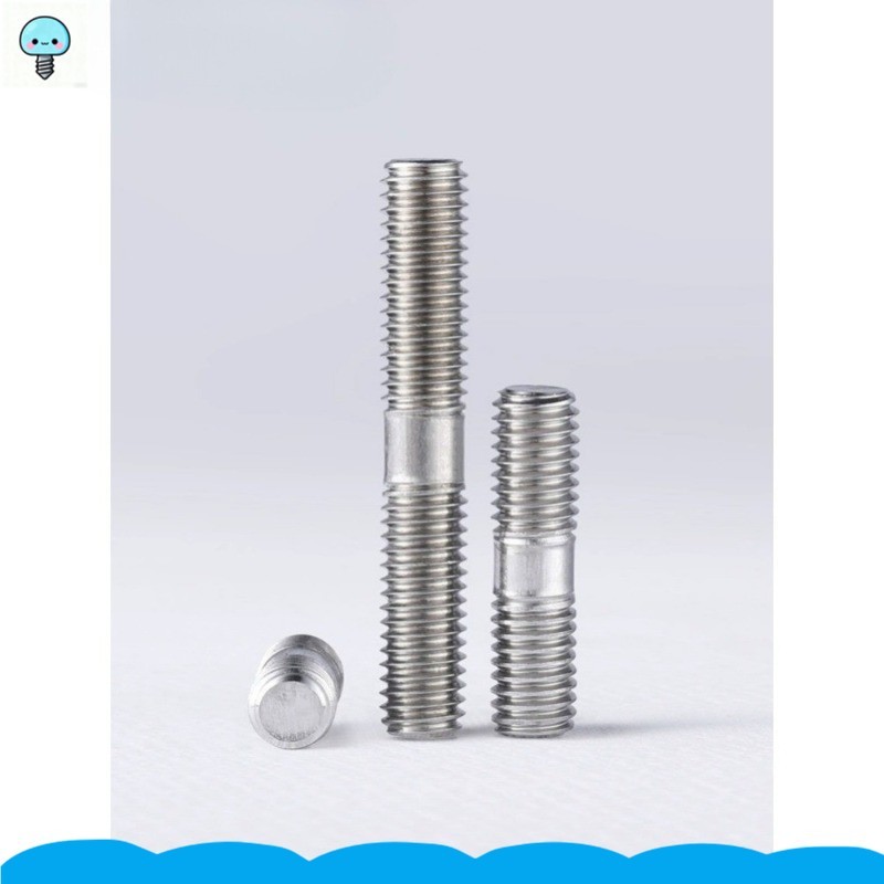 Parafuso De Extremidade Dupla De Aço Inoxidável 304 Estendido Dente De Ponta Pinos De Conexão M12/M14/M16/M18*L40-250mm