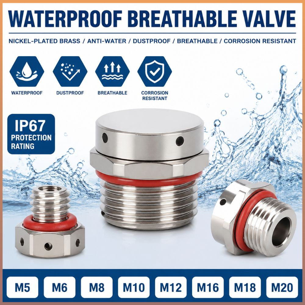 Plugue De Ventilação , Válvula De Respiro À Prova D'água M5 M6 M8 M10 M12 M16 M18 M20 , Equilíbrio De Pressão De L